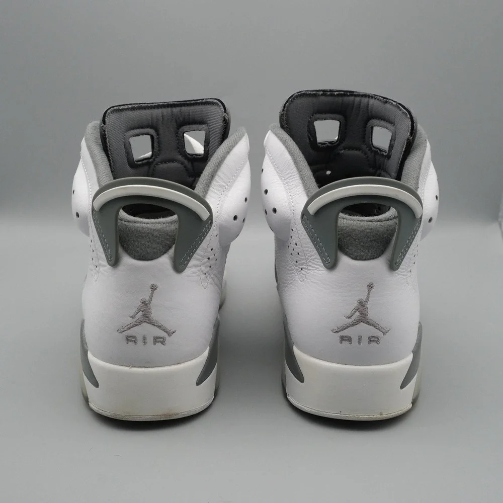 Nike Air Jordan 6 Retro Mens White Cool Grey CT8529-100 Size 9.5 High Top